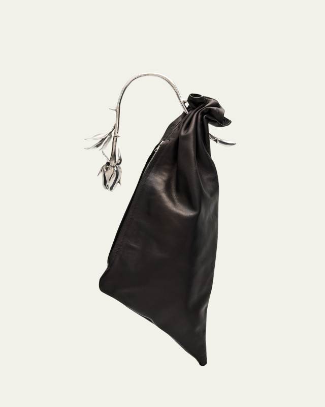 Wilted Rose Leather Bag